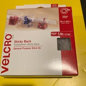 NIB Velcro Sticky Back 1 Roll, 20 ft. X 3/4”